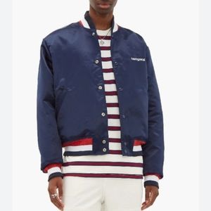 NWOT Noon Goons Navy Dugout Bomber Jacket Quilted Lining size S